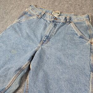 Route 66 Denim Carpenter Shorts Utility‎ Pockets Relaxed Fit Mens Size 36